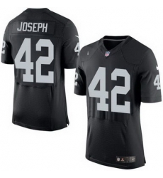 Nike Raiders #42 Karl Joseph Black Team Color Mens Stitched NFL New Elite Jersey Nike Raiders #42 Karl Joseph Black Team Color Mens Stitched NFL New Elite Jersey