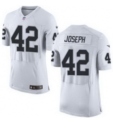 Nike Raiders #42 Karl Joseph White Mens Stitched NFL New Elite Jersey Nike Raiders #42 Karl Joseph White Mens Stitched NFL New Elite Jersey