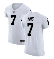 Nike Raiders #7 Marquette King White Mens Stitched NFL Vapor Untouchable Elite Jersey Nike Raiders #7 Marquette King White Mens Stitched NFL Vapor Untouchable Elite Jersey