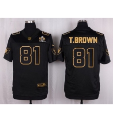 Nike Raiders #81 Tim Brown Black Mens Stitched NFL Elite Pro Line Gold Collection Jersey Nike Raiders #81 Tim Brown Black Mens Stitched NFL Elite Pro Line Gold Collection Jersey