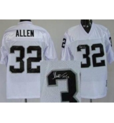 Oakland Raiders 32 Marcus Allen White Throwback M&N Signed NFL Jerseys Oakland Raiders 32 Marcus Allen White Throwback M&N Signed NFL Jerseys