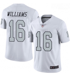 Raiders 16 Tyrell Williams White Men Stitched Football Limited Rush Jersey Raiders 16 Tyrell Williams White Men Stitched Football Limited Rush Jersey