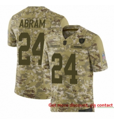 Raiders 24 Johnathan Abram Camo Men Stitched Football Limited 2018 Salute To Service Jersey Raiders 24 Johnathan Abram Camo Men Stitched Football Limited 2018 Salute To Service Jersey