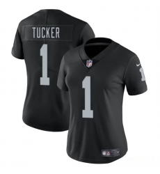 Women Las Vegas Raiders 1 Tre Tucker Black 2025 Vapor Stitched Jersey Women Las Vegas Raiders 1 Tre Tucker Black 2025 Vapor Stitched Jersey