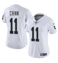 Women Las Vegas Raiders 11 Jeremy Chinn White 2025 Vapor Stitched Jersey