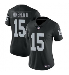 Women Las Vegas Raiders 15 Gardner Minshew II Black Vapor Stitched Jersey Women Las Vegas Raiders 15 Gardner Minshew II Black Vapor Stitched Jersey