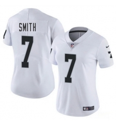 Women Las Vegas Raiders 7 Geno Smith White 2025 Vapor Stitched Jersey Women Las Vegas Raiders 7 Geno Smith White 2025 Vapor Stitched Jersey