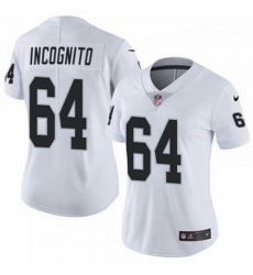 Women Nike Oakland Raiders #64 Richie Incognito Vapor Untouchable Limited White Jersey Women Nike Oakland Raiders #64 Richie Incognito Vapor Untouchable Limited White Jersey