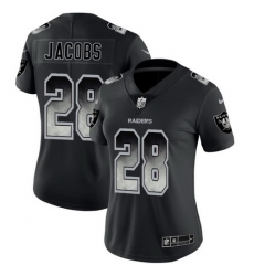 Women Nike Raiders 28 Josh Jacobs Black Smoke Vapor Untouchable Limited Jersey Women Nike Raiders 28 Josh Jacobs Black Smoke Vapor Untouchable Limited Jersey