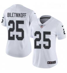 Womens Nike Oakland Raiders 25 Fred Biletnikoff Elite White NFL Jersey Womens Nike Oakland Raiders 25 Fred Biletnikoff Elite White NFL Jersey