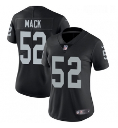 Womens Nike Oakland Raiders 52 Khalil Mack Elite Black Team Color NFL Jersey Womens Nike Oakland Raiders 52 Khalil Mack Elite Black Team Color NFL Jersey