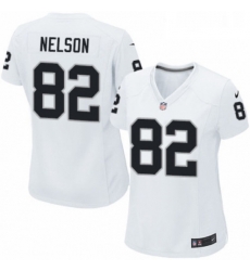 Womens Nike Oakland Raiders 82 Jordy Nelson Game White NFL Jersey Womens Nike Oakland Raiders 82 Jordy Nelson Game White NFL Jersey