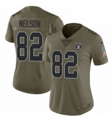 Womens Nike Oakland Raiders 82 Jordy Nelson Limited Olive 2017 Salute to Service NFL Jersey Womens Nike Oakland Raiders 82 Jordy Nelson Limited Olive 2017 Salute to Service NFL Jersey
