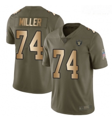 Raiders #74 Kolton Miller Olive Gold Youth Stitched Football Limited 2017 Salute to Service Jersey Raiders #74 Kolton Miller Olive Gold Youth Stitched Football Limited 2017 Salute to Service Jersey