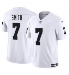 Youth Las Vegas Raiders 7 Geno Smith White 2025 F U S E Stitched Football Jersey Youth Las Vegas Raiders 7 Geno Smith White 2025 F U S E Stitched Football Jersey
