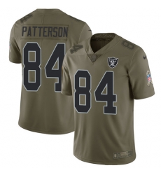 Youth Nike Raiders #84 Cordarrelle Patterson Olive Stitched NFL Limited 2017 Salute to Service Jersey Youth Nike Raiders #84 Cordarrelle Patterson Olive Stitched NFL Limited 2017 Salute to Service Jersey