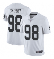 Youth Raiders 98 Maxx Crosby White Stitched Football Vapor Untouchable Limited Jersey Youth Raiders 98 Maxx Crosby White Stitched Football Vapor Untouchable Limited Jersey