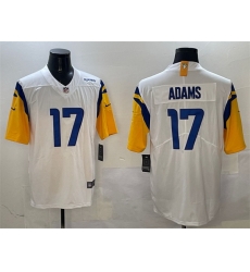 Men Los Angeles Rams 17 Davante Adams White 2024 Vapor Untouchable Stitched Football Jersey