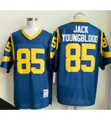 Men Los Angeles Rams 85 Jack Youngblood Royal Throwback Stitched Football Jersey Men Los Angeles Rams 85 Jack Youngblood Royal Throwback Stitched Football Jersey