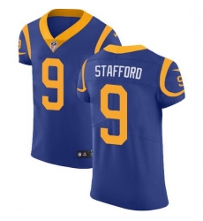 Men Los Angeles Rams 9 Matthew Stafford Royal Blue Alternate Men Stitched NFL Vapor Untouchable Elite Jersey Men Los Angeles Rams 9 Matthew Stafford Royal Blue Alternate Men Stitched NFL Vapor Untouchable Elite Jersey