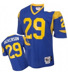 Mitchell and Ness Los Angeles Rams 29 Eric Dickerson Authentic Blue Throwback NFL Jersey Mitchell and Ness Los Angeles Rams 29 Eric Dickerson Authentic Blue Throwback NFL Jersey