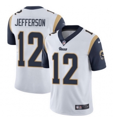 Nike Rams 12 Van Jefferson White Men Stitched NFL Vapor Untouchable Limited Jersey Nike Rams 12 Van Jefferson White Men Stitched NFL Vapor Untouchable Limited Jersey