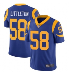 Nike Rams 58 Cory Littleton Royal Blue Alternate Mens Stitched NFL Vapor Untouchable Limited Jersey Nike Rams 58 Cory Littleton Royal Blue Alternate Mens Stitched NFL Vapor Untouchable Limited Jersey
