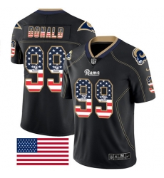Nike Rams #99 Aaron Donald Black Men Stitched NFL Limited Rush USA Flag Jersey Nike Rams #99 Aaron Donald Black Men Stitched NFL Limited Rush USA Flag Jersey