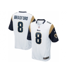Nike St. Louis Rams 8 Sam Bradford Game White NFL Jersey Nike St. Louis Rams 8 Sam Bradford Game White NFL Jersey