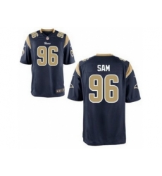 Nike St. Louis Rams 96 Michael Sam Blue Elite NFL Jersey Nike St. Louis Rams 96 Michael Sam Blue Elite NFL Jersey