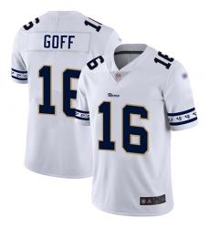 Rams 16 Jared Goff White Mens Stitched Football Limited Team Logo Fashion Jersey Rams 16 Jared Goff White Mens Stitched Football Limited Team Logo Fashion Jersey