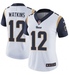 Womens Nike Rams #12 Sammy Watkins White Stitched NFL Vapor Untouchable Limited Jersey Womens Nike Rams #12 Sammy Watkins White Stitched NFL Vapor Untouchable Limited Jersey