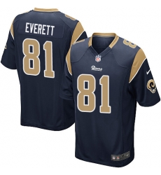 Nike Rams #81 Gerald Everett Navy Blue Team Color Youth Stitched NFL Elite Jersey Nike Rams #81 Gerald Everett Navy Blue Team Color Youth Stitched NFL Elite Jersey