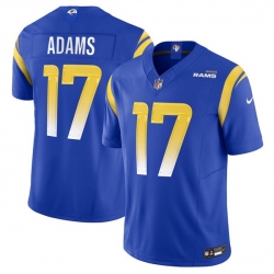 Youth Los Angeles Rams 17 Davante Adams Blue 2024 F U S E Vapor Untouchable Stitched Football Jersey