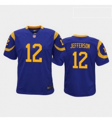 youth van jefferson los angeles rams royal game jersey youth van jefferson los angeles rams royal game jersey