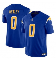 Men Los Angeles Chargers 0 Daiyan Henley Royal 2025 F U S E Vapor Limited Stitched Football Jersey