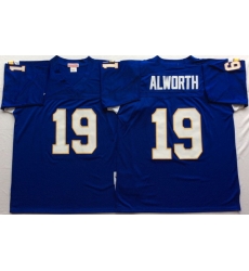 Men Los Angeles Chargers 19 Lance Alworth Blue M&N Throwback Jersey Men Los Angeles Chargers 19 Lance Alworth Blue M&N Throwback Jersey