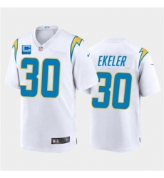 Men Los Angeles Chargers 2022 #30 Austin Ekeler White With 2-star C Patch Vapor Untouchable Limited Stitched NFL Jersey Men Los Angeles Chargers 2022 #30 Austin Ekeler White With 2-star C Patch Vapor Untouchable Limited Stitched NFL Jersey