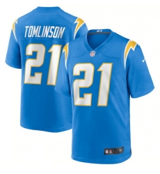 Men Los Angeles Chargers 21 LaDainian Tomlinson Blue Stitched Game Jersey Men Los Angeles Chargers 21 LaDainian Tomlinson Blue Stitched Game Jersey