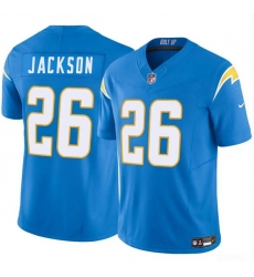 Men Los Angeles Chargers 26 Donte Jackson Blue 2024 F U S E Vapor Limited Stitched Football Jersey
