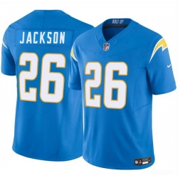 Men Los Angeles Chargers 26 Donte Jackson Blue 2024 F U S E Vapor Limited Stitched Football Jersey