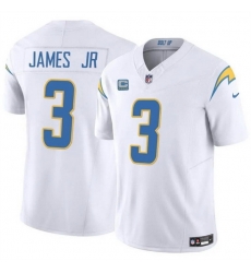Men Los Angeles Chargers 3 Derwin James Jr White 2024 F U S E With 4 Star C Patch Vapor Untouchable Limited Stitched Jersey Men Los Angeles Chargers 3 Derwin James Jr White 2024 F U S E With 4 Star C Patch Vapor Untouchable Limited Stitched Jersey