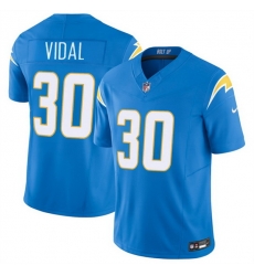 Men Los Angeles Chargers 30 Kimani Vidal Blue 2025 F U S E  Vapor Limited Stitched Football Jersey