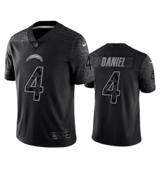 Men Los Angeles Chargers 4 Chase Daniel Black Reflective Limited Stitched Football Jersey Men Los Angeles Chargers 4 Chase Daniel Black Reflective Limited Stitched Football Jersey
