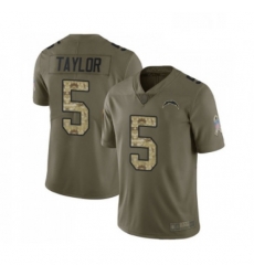 Men Los Angeles Chargers 5 Tyrod Taylor Limited Olive Camo 2017 Salute to Service Football Jersey Men Los Angeles Chargers 5 Tyrod Taylor Limited Olive Camo 2017 Salute to Service Football Jersey