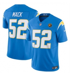 Men Los Angeles Chargers 52 Khalil Mack Light Blue 2023 F U S E With John Madden Patch Vapor Limited Stitched Football Jersey Men Los Angeles Chargers 52 Khalil Mack Light Blue 2023 F U S E With John Madden Patch Vapor Limited Stitched Football Jersey