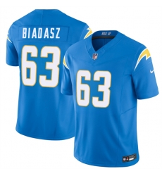 Men Los Angeles Chargers 63 Tyler Biadasz Blue 2026 F U S E Vapor Limited Stitched Football Jersey Men Los Angeles Chargers 63 Tyler Biadasz Blue 2026 F U S E Vapor Limited Stitched Football Jersey