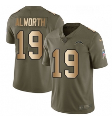 Men Nike Los Angeles Chargers 19 Lance Alworth Limited OliveGold 2017 Salute to Service NFL Jersey Men Nike Los Angeles Chargers 19 Lance Alworth Limited OliveGold 2017 Salute to Service NFL Jersey