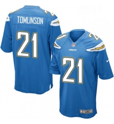 Men Nike Los Angeles Chargers 21 LaDainian Tomlinson Game Electric Blue Alternate NFL Jersey Men Nike Los Angeles Chargers 21 LaDainian Tomlinson Game Electric Blue Alternate NFL Jersey