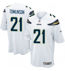 Men Nike Los Angeles Chargers 21 LaDainian Tomlinson Game White NFL Jersey Men Nike Los Angeles Chargers 21 LaDainian Tomlinson Game White NFL Jersey